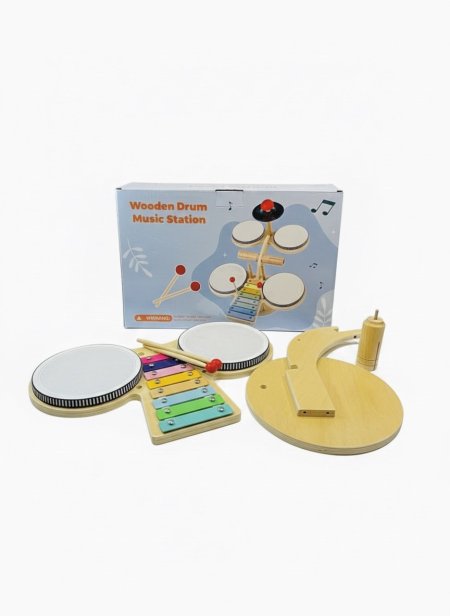 لعبة موسيقية   ( طبلة خشبية )